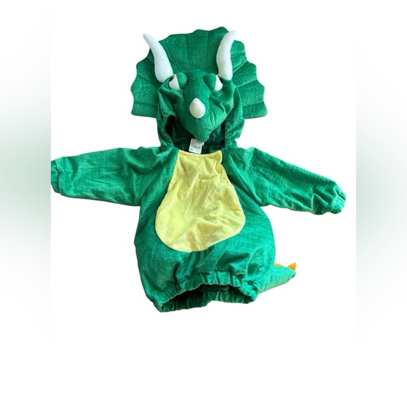 Target Baby Triceratops Dino Warm Infant Halloween Costume 12-18MO Hood Tail - Picture 2 of 7